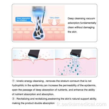 Dispositif de pelage facial de microdermabrasion multifonction de 8 en 1